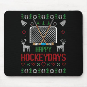 Alfombrilla De Ratón Días Felices de Hockey Hockeydays Navidad Fea Suét