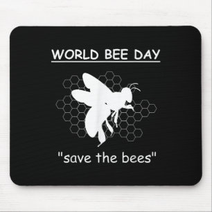 Alfombrilla De Ratón Días Mundiales de Abejas - Salven Las Abejas - Med