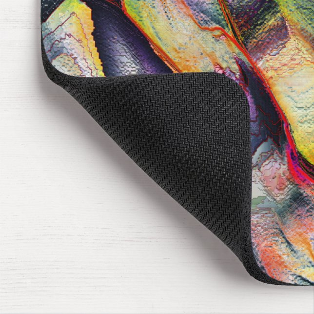 Alfombrilla De Ratón Dibujado con rugosidad y acuarela virtual (Esquina)