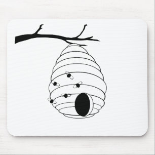 Alfombrilla De Ratón Dibujo Abeja Mi Miel