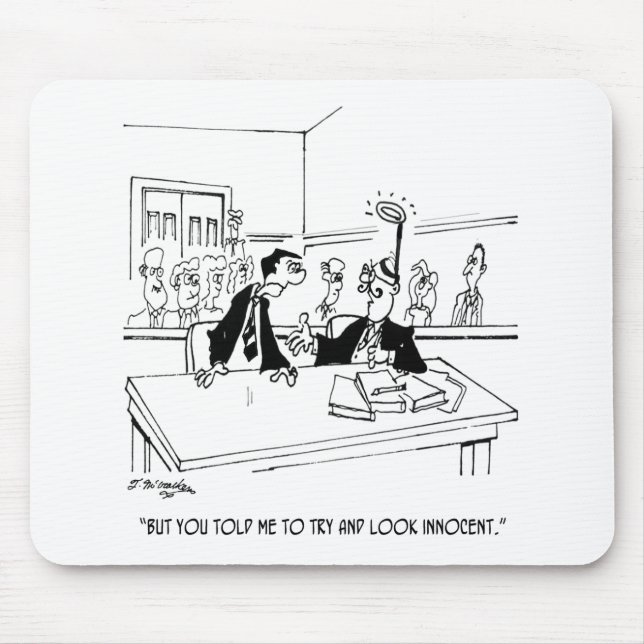 Alfombrilla De Ratón Dibujo animado 5299 del abogado (Frente)