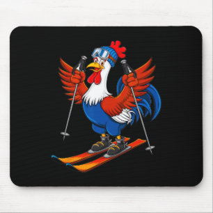 Alfombrilla De Ratón Dibujo animado de aventura de gallo divertido pati