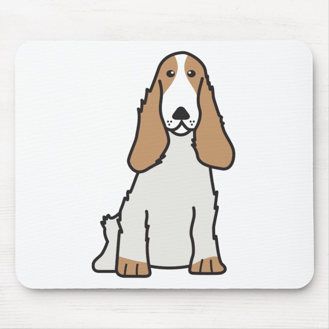 Alfombrilla De Ratón Dibujo animado del perro de cocker spaniel del (Frente)