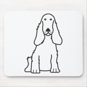 Alfombrilla De Ratón Dibujo animado del perro de cocker spaniel del