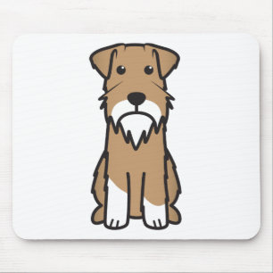 Alfombrilla De Ratón Dibujo animado del perro del Schnauzer miniatura