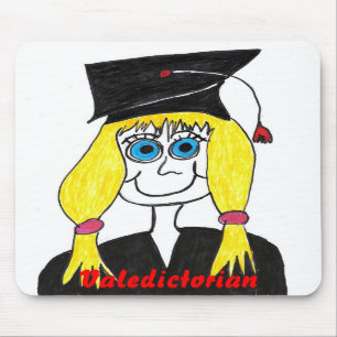 Alfombrilla De Ratón Dibujo animado graduado Mousepad del Valedictorian