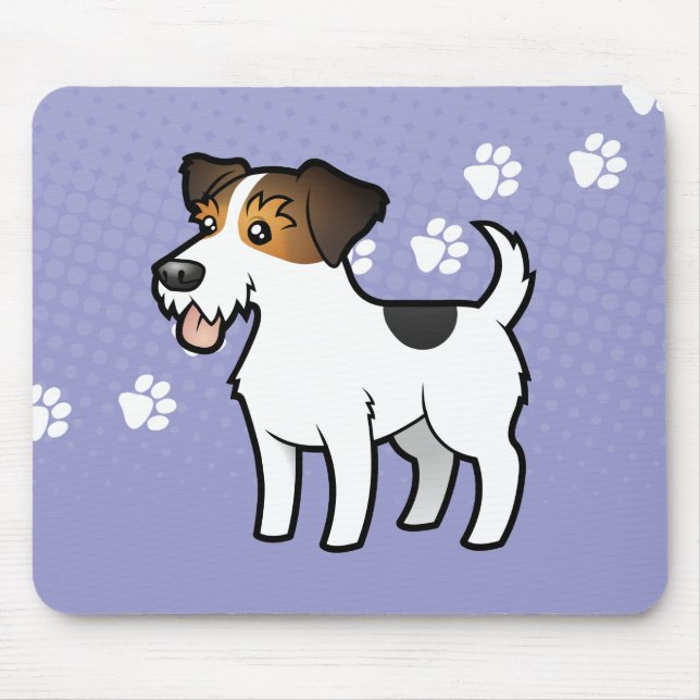 Alfombrilla De Ratón Dibujo animado Jack Russell Terrier (Frente)