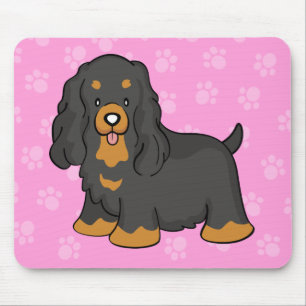 Alfombrilla De Ratón Dibujo animado lindo cocker spaniel Mousepad