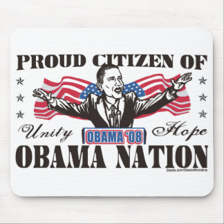 Alfombrilla De Ratón Dibujo animado Mousepad de la nación de Obama
