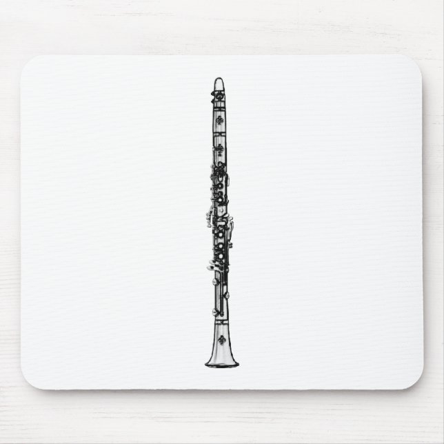 Alfombrilla De Ratón "Dibujo" clarinete (Frente)