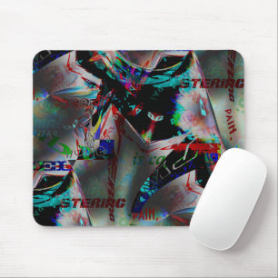 Alfombrilla De Ratón Dibujo con corte de banner oscuro y saltar de pala