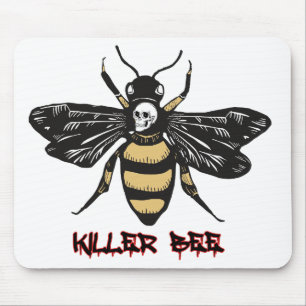 Alfombrilla De Ratón Dibujo de abejas asesinas