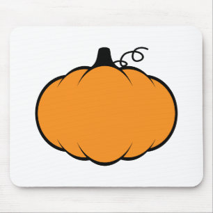 Alfombrilla De Ratón Dibujo de calabaza de temporada de otoño