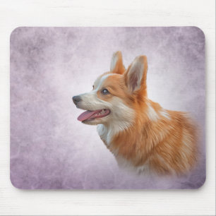 Alfombrilla De Ratón Dibujo de Dog Welsh Corgi