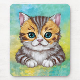 Alfombrilla De Ratón Dibujo de gato