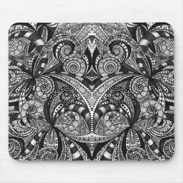 Alfombrilla De Ratón Dibujo de Mousepad floral (Frente)