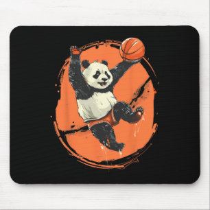 Alfombrilla De Ratón Dibujo de oso panda esquelético Arte animal Amante