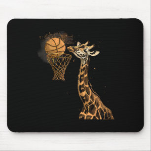 Alfombrilla De Ratón Dibujo Giraffe Slam Dunk Sketner Player Animal Art