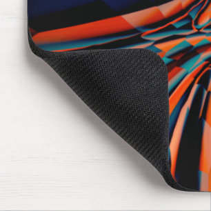 Alfombrilla De Ratón Dibujo naranja de cuadrados alineados sobre base t