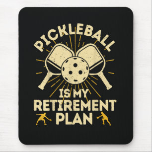 Alfombrilla De Ratón Dibujos Divertidos de Pickleball Mi Plan de Jubila