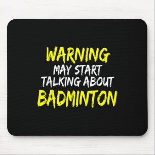 Alfombrilla De Ratón Dicho divertido de bádminton Dicho de jugador de b