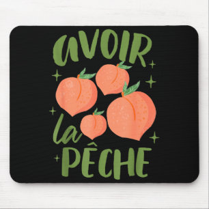 Alfombrilla De Ratón Dichos Franceses Amante Del Melocotón Mercado De L