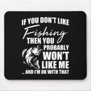 Alfombrilla De Ratón Diciendo Pesca de Pescado de Caza Sarcástico Diver