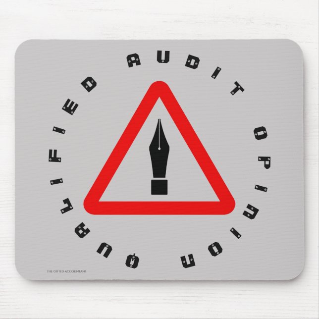 Alfombrilla De Ratón "Dictamen de auditoría calificado" (Frente)