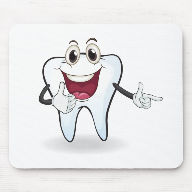 Alfombrilla De Ratón diente (Frente)