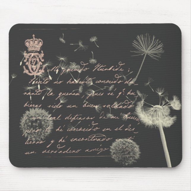 Alfombrilla De Ratón Diente de león Mousepad de la escritura del (Frente)