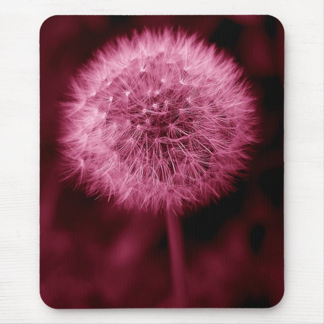 Alfombrilla De Ratón Diente de león rosado Mousepad (Frente)