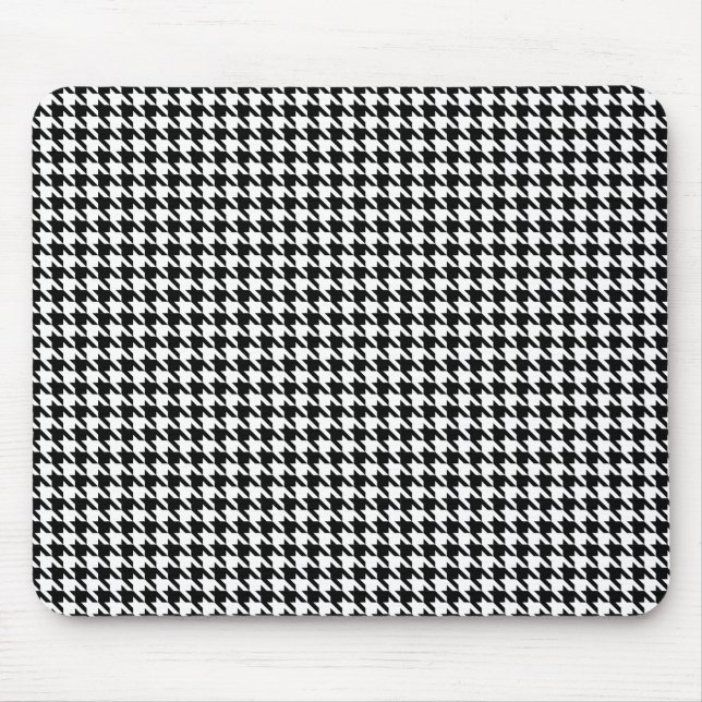 Alfombrilla De Ratón Diente de perros blanco y negro Mousepad (Frente)