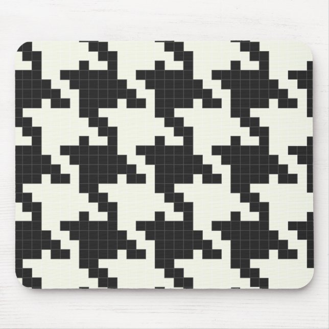 Alfombrilla De Ratón Diente de perros Pixel-Texturizado (Frente)