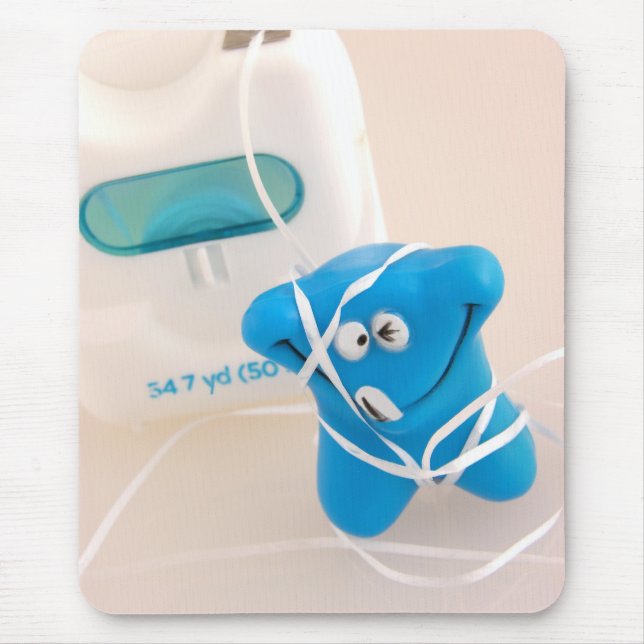 Alfombrilla De Ratón Diente feliz (Frente)