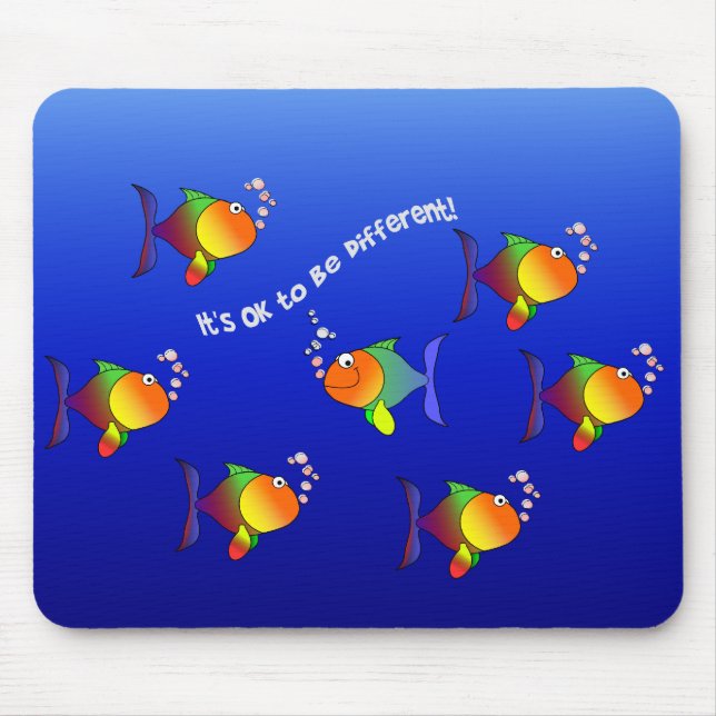 Alfombrilla De Ratón Diferente mousepad de pescado (Frente)