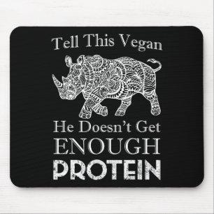 Alfombrilla De Ratón Díganle a este Vegan Suficiente Proteína Vegan Bod