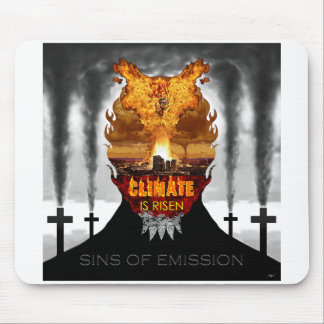 Alfombrilla De Ratón Digital painting about climate change.