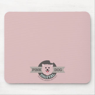 Alfombrilla de ratón digital perro rosa