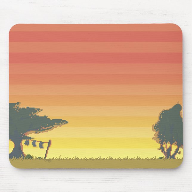 Alfombrilla De Ratón Dikdik - puesta del sol Mousepad (Frente)