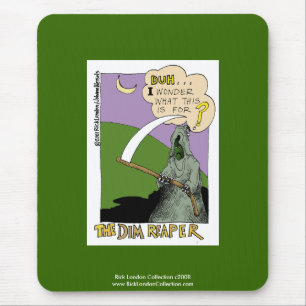 Alfombrilla De Ratón Dim Reaper Halloween Funny Personalizado Mouse Pad