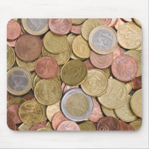 Alfombrilla De Ratón Dinero de la cesta del euro