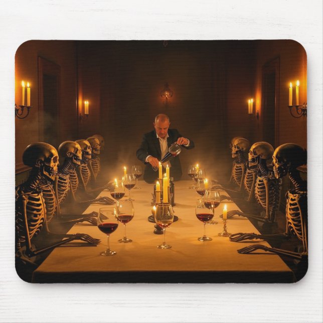Alfombrilla De Ratón “Dinner with the Dead” — A Gothic Feast  (Frente)