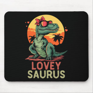 Alfombrilla De Ratón Dino Dinosaur Lovey-saurus T-rex Funny Trex