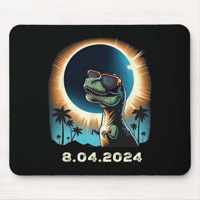Alfombrilla De Ratón Dino Eclipse Solar Con Gles Eclipépticos Solares (Frente)