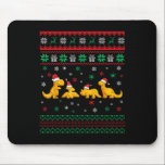 Alfombrilla De Ratón Dinosaur Dino Chicken Nuggets Ugly Christmas Pajam<br><div class="desc">Dinosaur Dino Chicken Nuggets Ugly Christmas Pajama Xmas</div>