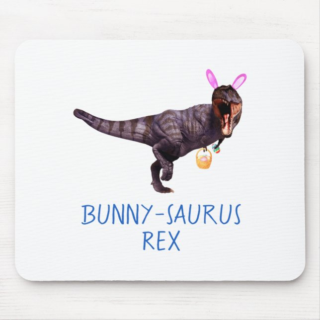 Alfombrilla De Ratón Dinosaur Easter Bunny T Rex Tyrannosaurus Funny T  (Frente)