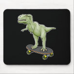Alfombrilla De Ratón Dinosaur Skateboarding T-rex Dino Dinosaur<br><div class="desc">Dinosaur Skateboarding T-rex Dino Dinosaur</div>