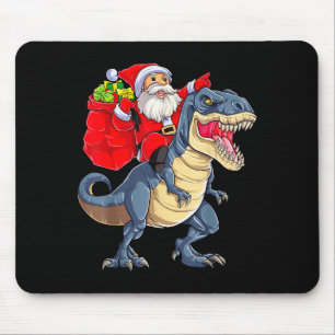Alfombrilla De Ratón Dinosaur T Rex Navidad Santa Niños Hombres Niñas X