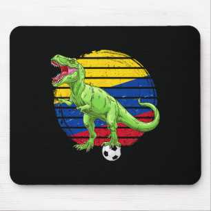 Alfombrilla De Ratón Dinosaur Trex Fútbol Bandera de Colombia Niños Niñ