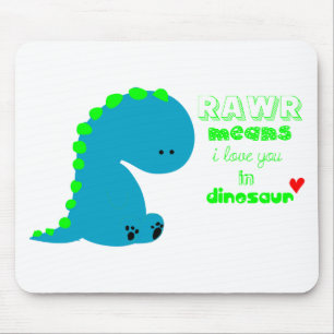 Alfombrilla De Ratón Dinosaurio Adorable RAWR